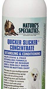 Nature's Specialties Quicker Slicker Ready to Use Detangling and Conditioning Spray, Natural Choice for Professional Groomers, Helps Restore Moisture, Made in USA, 8 oz