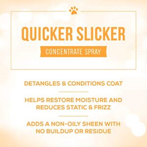 Nature's Specialties Quicker Slicker Ready to Use Detangling and Conditioning Spray, Natural Choice for Professional Groomers, Helps Restore Moisture, Made in USA, 8 oz