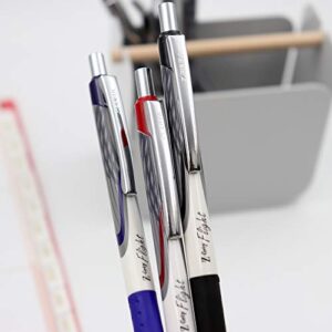 Zebra Pen Z-Grip Flight Retractable Ballpoint Pen, Bold Point, 1.2mm, Blue Ink, 12-Count
