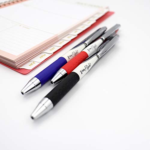Zebra Pen Z-Grip Flight Retractable Ballpoint Pen, Bold Point, 1.2mm, Blue Ink, 12-Count