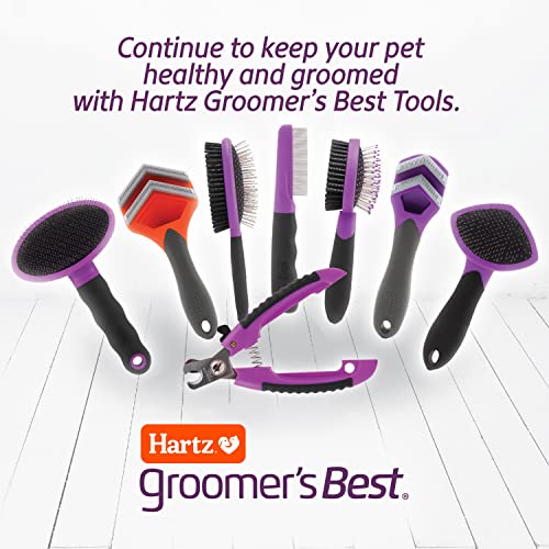 Hartz Groomer's Best Fur Fetcher De-Shedder Cat Brush,Black