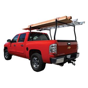 bully cg-902 black powder coated steel universal fit truck adjustable cargo rack 23.5" or 26.5" for trucks from chevy (chevrolet), ford, toyota, gmc, dodge ram, jeep
