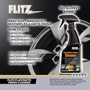 Flitz FM 11506 Flat Matte Finish Cleaner, 16 oz. Spray Bottle , Black