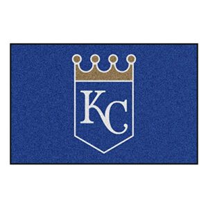 fanmats 6389 mlb kansas city royals nylon starter rug