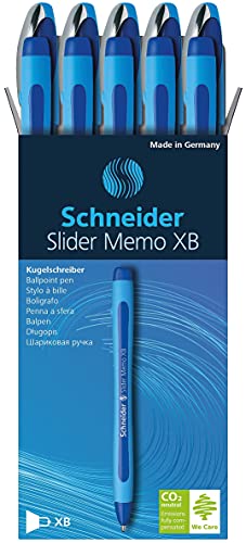 Schneider Slider Memo, Stick, Extrabold, 10 Pack, Blue (STW150203)