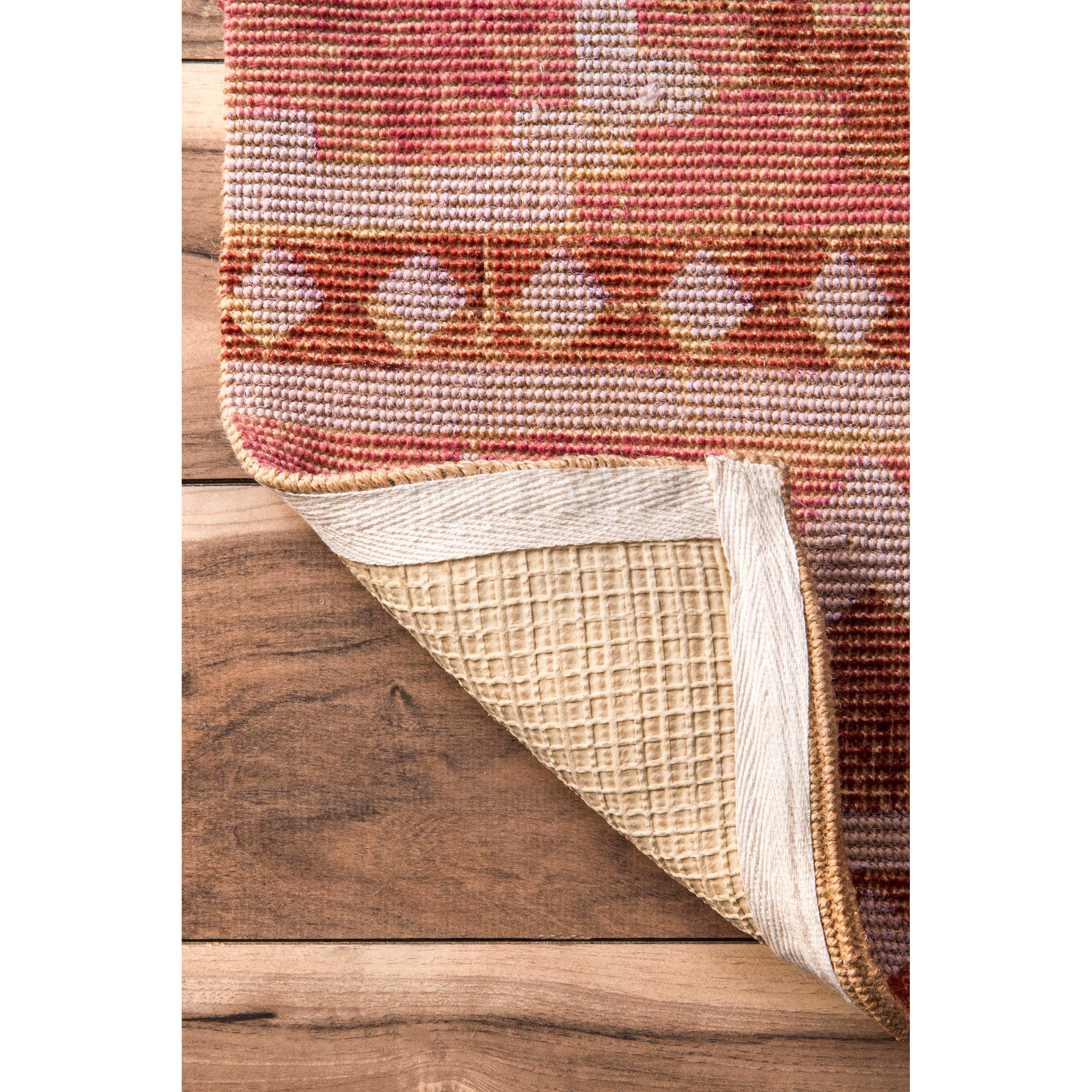 nuLOOM Machine Woven Dara Suzani Jute Area Rug, 8x10, Orange