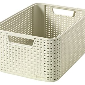 Curver Aspect Rotin Style 205845 Rattan Storage Box Medium Second-Generation Polypropylene