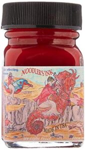 noodler's fountain ink, 1 oz bottle, fox red eternal (19182)