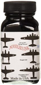 noodler's ink fountain pen bottled ink, 3oz, vmail midway blue