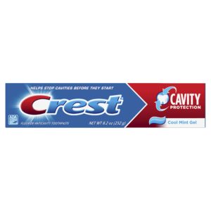 crest cavity protection toothpaste gel, cool mint, 8.2 oz