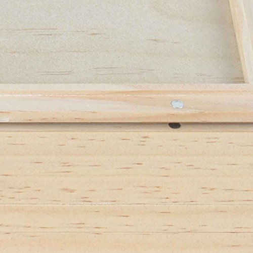 RYOT 7x7 Solid Top Screen Box in Natural | Wide Wooden Box Perfect for Sifter - Monofilament Mesh Screen - Glass Base Tray - Prep Card - Storage Divider