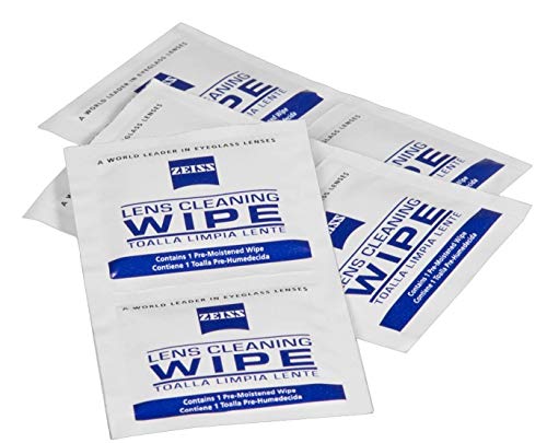 Zeiss Pre-Moistened Lens Cleaning Wipes - Cleans Bacteria, Germs and Without Streaks for Eyeglasses and Sunglasses - (50 Count)