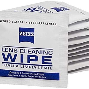 Zeiss Pre-Moistened Lens Cleaning Wipes - Cleans Bacteria, Germs and Without Streaks for Eyeglasses and Sunglasses - (50 Count)