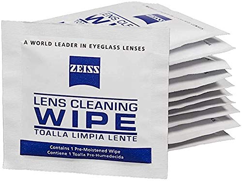 Zeiss Pre-Moistened Lens Cleaning Wipes - Cleans Bacteria, Germs and Without Streaks for Eyeglasses and Sunglasses - (50 Count)