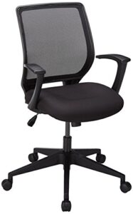 lorell executive mid-back work chair 2.6" height x 62.5" width x 26.8" length black
