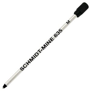 schmidt 635m single black refill for swarovski pen with plastic refill holder