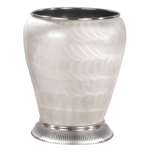 nu steel Wastebasket, Satin Nickel