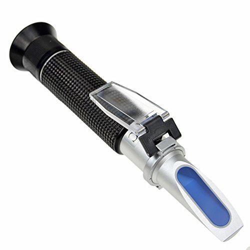 Professional Automatic Temperature Compensation Salinity Refractometer for Aquariums, Marine Monitoring, Saltwater Testing.Dual Sacle: 0-100ppt & 1.000-1.070 Specific Gravity