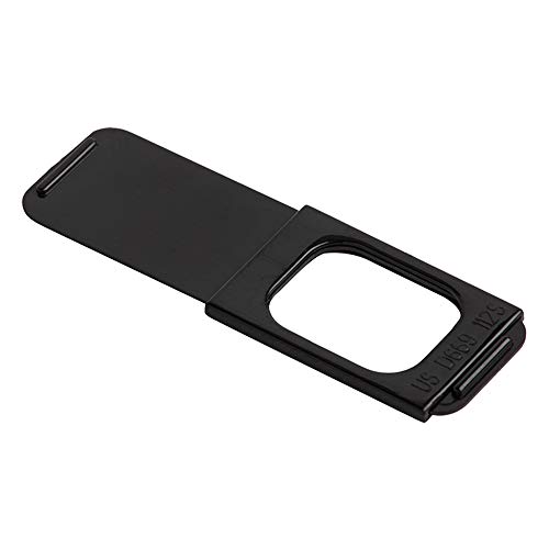 C-SLIDE 1.0 Webcam Cover Slide | Sliding Laptop Camera Blocker | 1.5” x 0.5” by 1.5mm Thin | Camera Blocker for Computers, Tablets, Echos, Chromebook & More | Make Security a Priority | Black