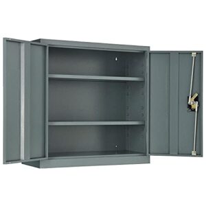 global industrial assembled wall storage cabinet, 30x12x30, gray