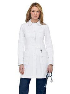 koi 408 women's geneva lab coat white m