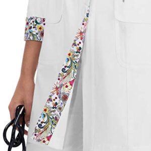 KOI 408 Women's Geneva Lab Coat White M