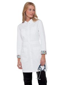 koi 419 women's rebecca lab coat white l