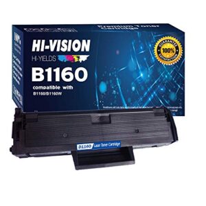 hi-vision hi-yields compatible b1160 1160 331-7335 (yk1pm, hf442) 1 pack black toner cartridge replacement for b1160 b1160w b1163w b1165nfw printer