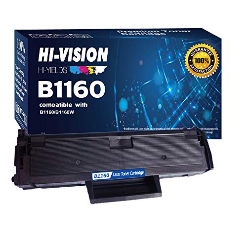 HI-VISION HI-YIELDS Compatible B1160 1160 331-7335 (YK1PM, HF442) 1 Pack Black Toner Cartridge Replacement for B1160 B1160W B1163W B1165nfw Printer