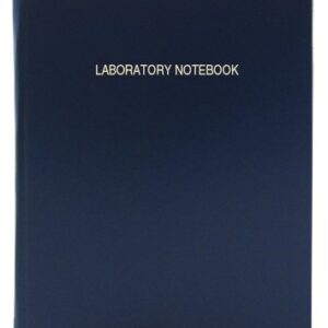BookFactory Lab Notebook/Laboratory Notebook - 96 Pages (.25" Grid Format) 8 7/8" x 11 1/4", Blue Cover, Smyth Sewn Hardbound (LIRPE-096-LGR-A-LBT1-R)