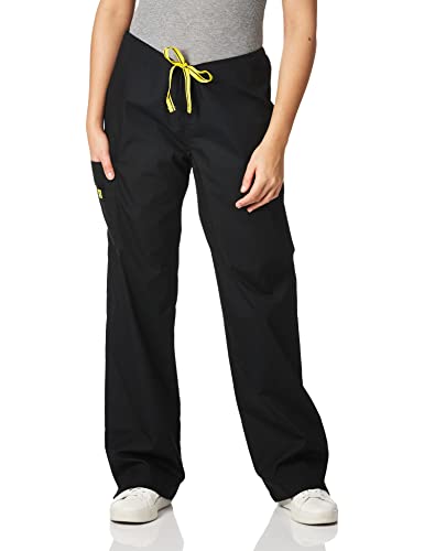 WonderWink Women's Origins Sierra Scrub Pant, Black, Medium