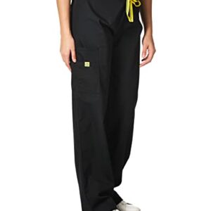 WonderWink Women's Origins Sierra Scrub Pant, Black, Medium