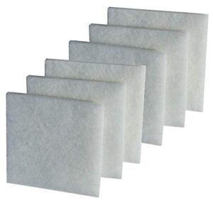 zanyzap 6 pack - microfiltration media pads for rena api filstar xp filters
