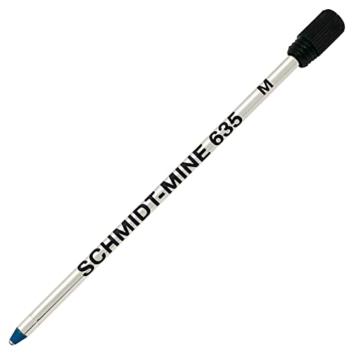 Schmidt 635M Single BLUE Refill for Swarovski Pen with Plastic Refill Holder