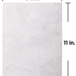 JAM PAPER Tyvek 14lb Tear-Proof Paper (55 gsm) - Pack of 50 Sheets - 8.5 x 11 - Waterproof White Paper