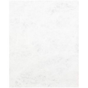 JAM PAPER Tyvek 14lb Tear-Proof Paper (55 gsm) - Pack of 50 Sheets - 8.5 x 11 - Waterproof White Paper