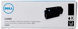 dell 4g9hp toner cartridge c1660w color printer,black