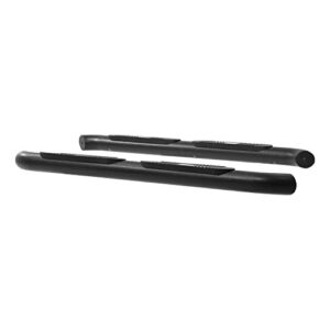 ARIES AL231007 Big Step 4-Inch Round Black Aluminum Nerf Bars, Select Jeep Wrangler JK