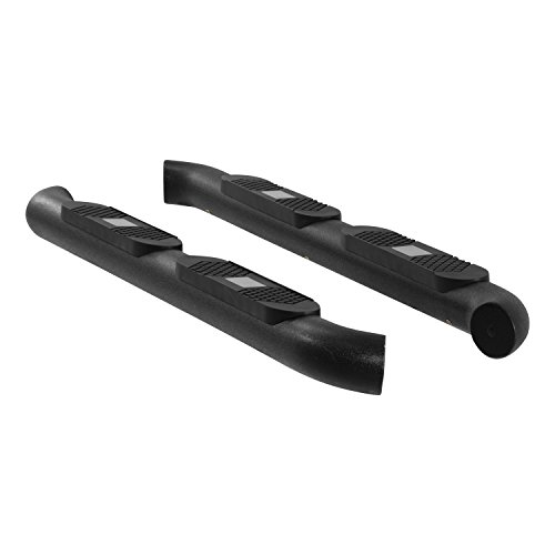 ARIES AL231007 Big Step 4-Inch Round Black Aluminum Nerf Bars, Select Jeep Wrangler JK