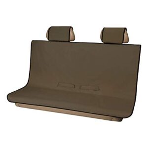 aries 3146-18 seat defender 58-inch x 55-inch brown waterproof universal bench car seat cover protector