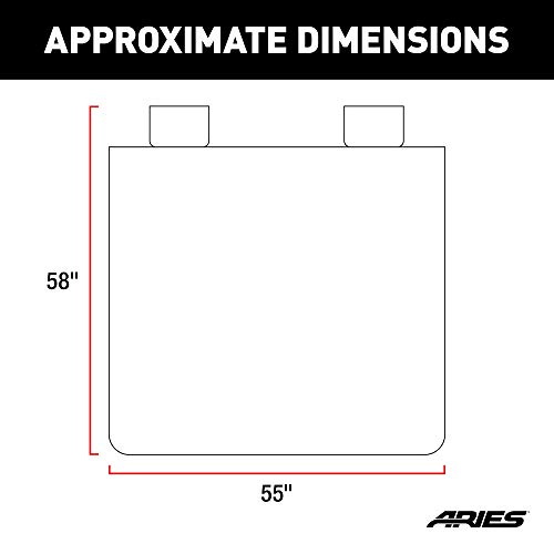 ARIES 3146-01 Seat Defender 58-Inch x 55-Inch Grey Waterproof Universal Bench Car Seat Cover Protector