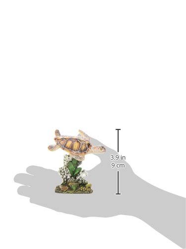 Penn-Plax (RR1104 Swimming Sea Turtle Aquarium Decoration, Small