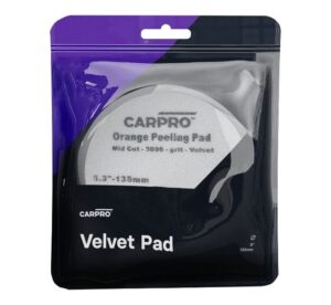 carpro velvet orange peel removal pad upper paint layer clear coat – 5 1/4" (pack of 2)