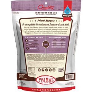 Primal Freeze Dried Cat Food Nuggets Turkey, Complete & Balanced Scoop & Serve Healthy Grain Free Raw Cat Food, Crafted in The USA (14 oz)