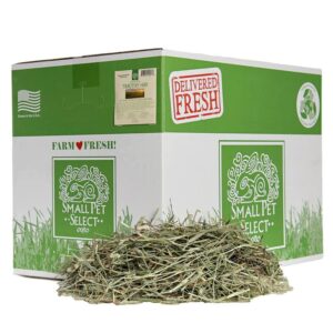 small pet select 2nd cutting perfect blend timothy hay pet food for rabbits, guinea pigs, chinchillas and other small animals, premium natural hay grown in the us, 25 lb