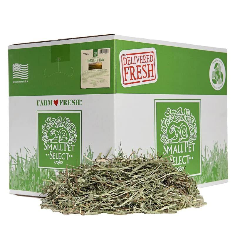 Small Pet Select 2nd Cutting Perfect Blend Timothy Hay Pet Food for Rabbits, Guinea Pigs, Chinchillas and Other Small Animals, Premium Natural Hay Grown in The US, 25 LB