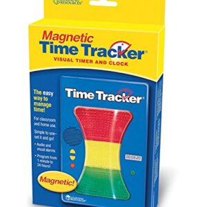 Learning Resources Magnetic Visual Time Tracker & Clock, Classroom Accessories, Teacher Aids, 3-Color Lighted Display, Visual & Audio Alarms, 7 x 1-1/2 x 5 in