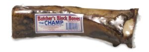 butcher's block bones champ beef shank bone, 8-inch
