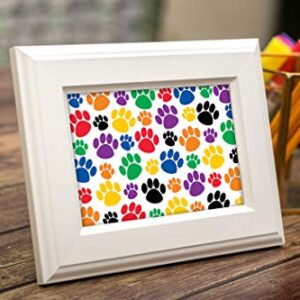 Teacher Created Resources Colorful Paw Prints Postcard (4799), Multi