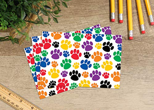 Teacher Created Resources Colorful Paw Prints Postcard (4799), Multi